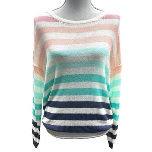 ee:some: Fun All Weather Long Sleeve Striped Sweater